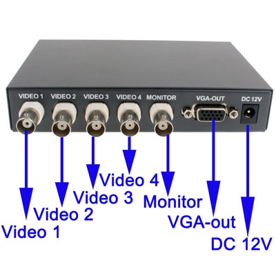 Quad Split Mode VGA(Black) Quad Split Mode VGA(Black)